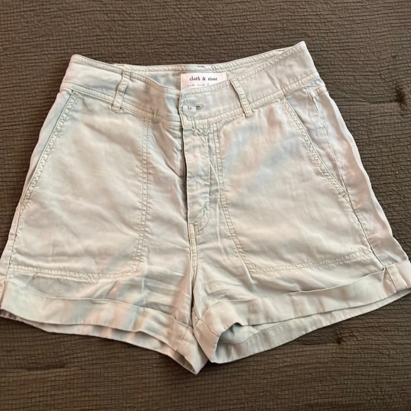 Anthro sage green shorts - Picture 2 of 6